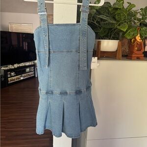 Forever 21 Light Blue Denim Mini Dress